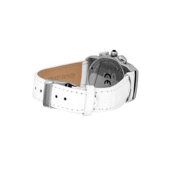 Chronotech Men's White Leather Watch - One Size