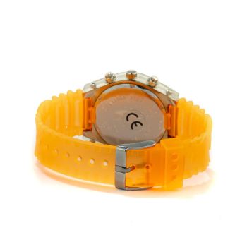Chronotech Unisex's Orange Rubber Watch - One Size