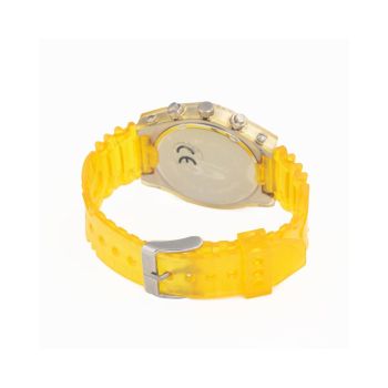 Chronotech Unisex's Yellow Rubber Watch - One Size