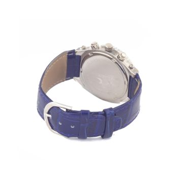 Chronotech Women's Blue Leather Watch - One Size