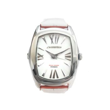 Chronotech Unisex's Orange Leather Watch - One Size