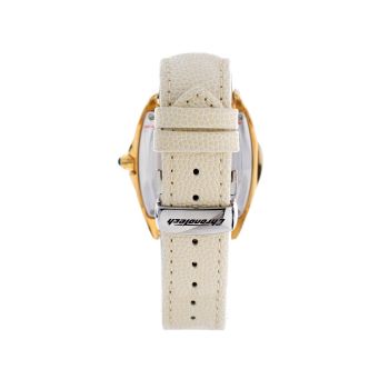 Chronotech Unisex's Beige Leather Watch - One Size