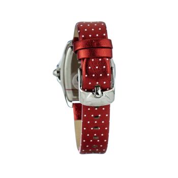 Chronotech Women's Red Leather Watch - One Size