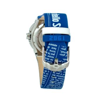 Chronotech Men's Blue Leather Watch - One Size