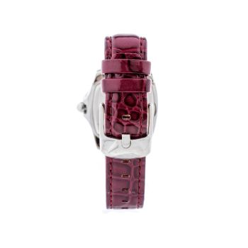 Chronotech Unisex's Red Leather Watch - One Size