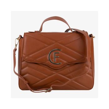 CRISTINAEFFE Women's Brown Artificial Leather Crossbody Bag - One Size