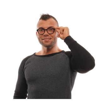 Ermenegildo Zegna Men's Black  Optical Frames - One Size