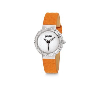 Folli Follie Women's Orange Leather Watch - One Size