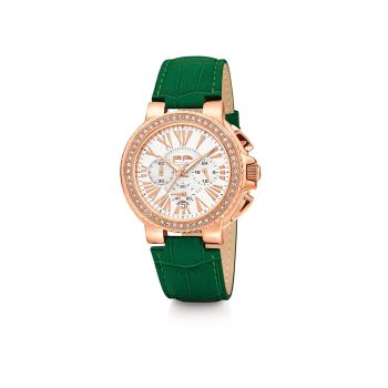 Folli Follie Women's Green Leather Watch - One Size
