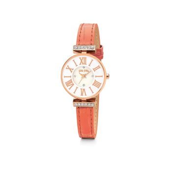 Folli Follie Women's Orange Leather Watch - One Size