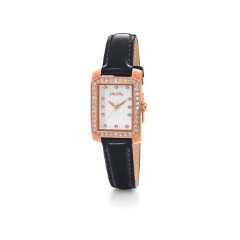 Folli Follie Women's Black Leather Watch - One Size