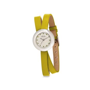 Folli Follie Women's Yellow Leather Watch - One Size