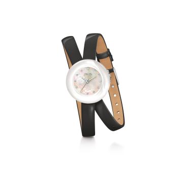 Folli Follie Women's Black Leather Watch - One Size
