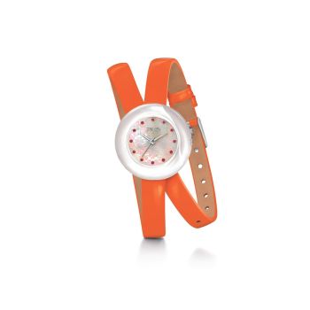 Folli Follie Women's Orange Leather Watch - One Size