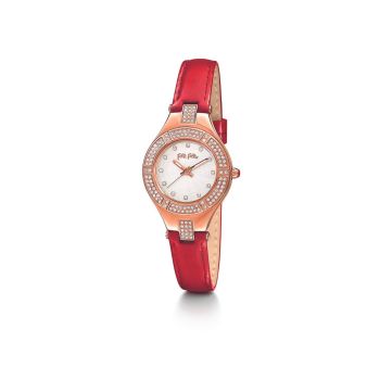 Folli Follie Women's Red Leather Watch - One Size