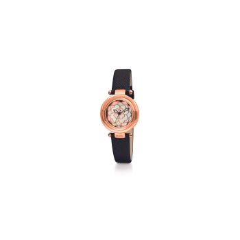 Folli Follie Women's Black Leather Watch - One Size