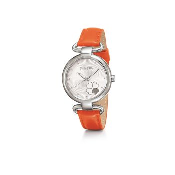 Folli Follie Women's Orange Leather Watch - One Size
