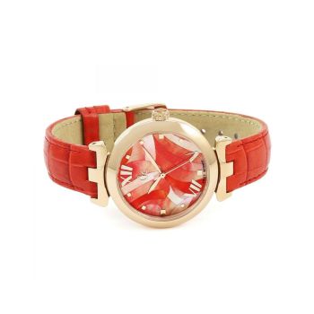 GC Women's Orange Leather Watch - One Size