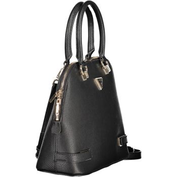 Guess Jeans Women's Chic Black Guess Handbag with Contrasting Details - One Size