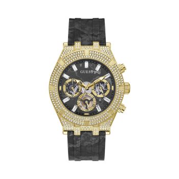 Guess Men's Black Silicone Watch - One Size