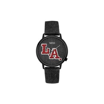 Guess Men's Black Textile Watch - One Size