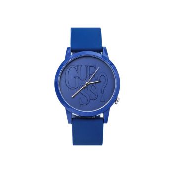 Guess Unisex's Blue Rubber Watch - One Size