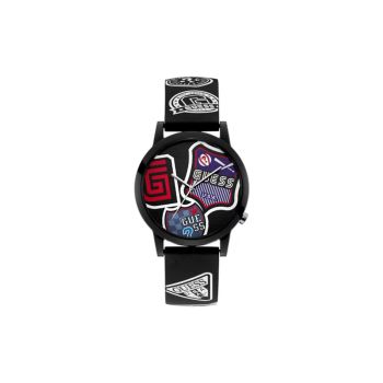 Guess Unisex's Black Silicone Watch - One Size