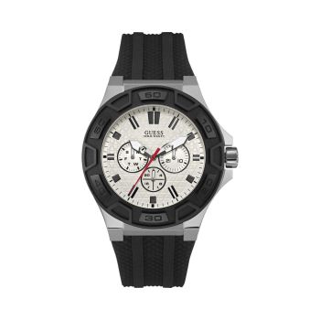 Guess Men's Black Rubber Watch - One Size