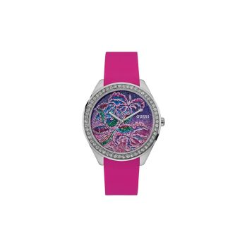 Guess Women's Pink Silicone Watch - One Size