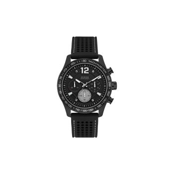 Guess Men's Black Silicone Watch - One Size