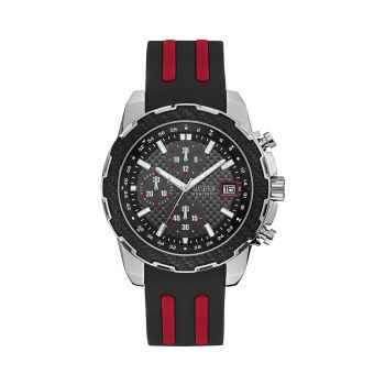 Guess Men's Black Rubber Watch - One Size