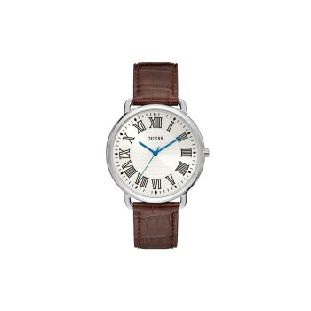 Guess Men's Brown Leather Watch - One Size