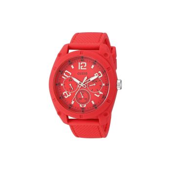 Guess Men's Red Silicone Watch - One Size