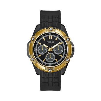 Guess Men's Black Rubber Watch - One Size