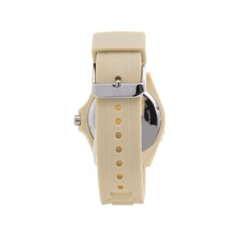Haurex Unisex's Cream Rubber Watch - One Size