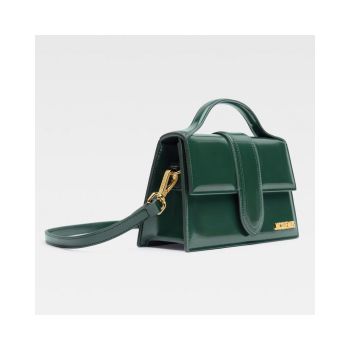 Jacquemus Women's Green Leather Crossbody Bag - One Size