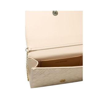 Love Moschino Women's Beige Polyethylene Crossbody Bag - One Size