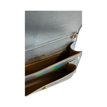 Love Moschino Women's Silver Polyethylene Crossbody Bag - One Size