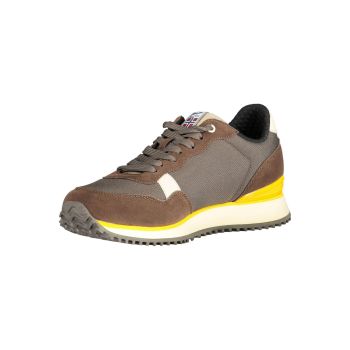 Napapijri Men's Brown Polyester Sneaker - 42 EU