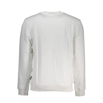 Napapijri Men's White Cotton Sweater - S