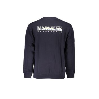 Napapijri Men's Blue Cotton Sweater - L