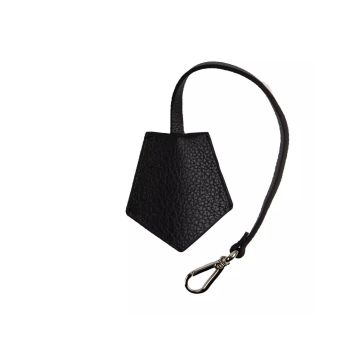 Neil Barrett Men's Sleek Black Leather Keychain for - One Size