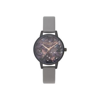 Olivia Burton Women's Gray Synthetic Leather Watch - One Size