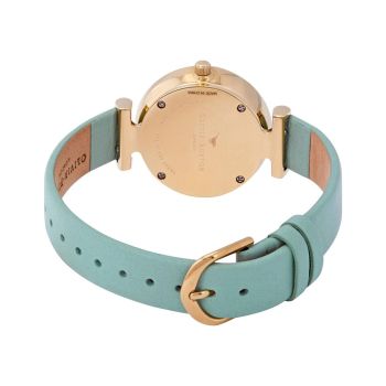 Olivia Burton Women's Green Synthetic Leather Watch - One Size