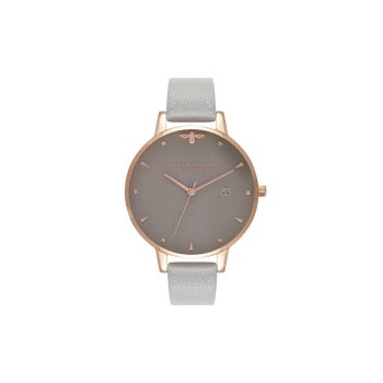 Olivia Burton Women's Gray Synthetic Leather Watch - One Size