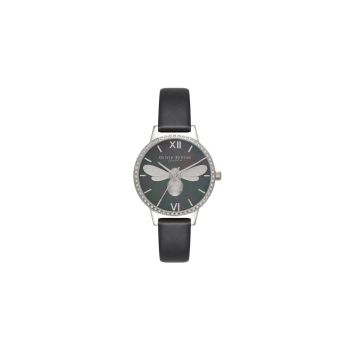 Olivia Burton Women's Black Synthetic Leather Watch - One Size