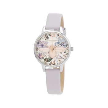Olivia Burton Women's Purple Synthetic Leather Watch - One Size