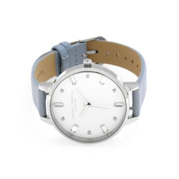 Olivia Burton Women's Blue Synthetic Leather Watch - One Size