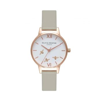 Olivia Burton Women's Gray Synthetic Leather Watch - One Size