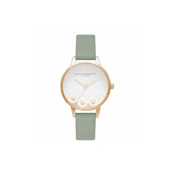 Olivia Burton Women's Green Synthetic Leather Watch - One Size